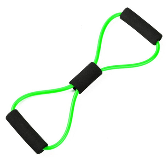 New Gym 8 Word Elastic Band Chest Developer Rubber Latex Resistance Bands Fitness Equipment Stretch Yoga Training